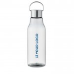 anti-lek fles met logo met stalen handvat deksel 800ml Tritan Renew™  weergave met bedrukking