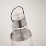 anti-lek fles met logo met stalen handvat deksel 800ml Tritan Renew™ kleur doorzichtig foto bekijken tweede weergave