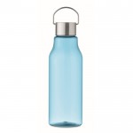 anti-lek fles met logo met stalen handvat deksel 800ml Tritan Renew™ kleur blauw derde weergave