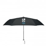 Ultralichte en winddichte handmatig opvouwbare paraplu met logo Ø50 weergave met bedrukking