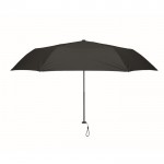 Ultralichte en winddichte handmatig opvouwbare paraplu met logo Ø50 kleur zwart