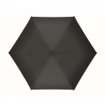 Ultralichte en winddichte handmatig opvouwbare paraplu met logo Ø50 kleur zwart zesde weergave