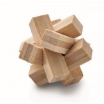 Voordelige bamboepuzzel in de vorm van een ster kleur hout