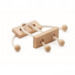 Goedkope houten puzzel met rechthoeken kleur hout