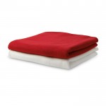 Reclame deken van fleece kleur rood tweede weergave