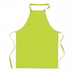 Corporatieve keukenschorten voor bedrijven kleur limoen groen derde weergave
