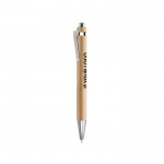 Klassieke pen met houten huls weergave met jouw bedrukking