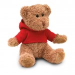 Promotie teddybeer met shirt kleur rood tweede weergave