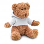 Promotie teddybeer met shirt kleur wit