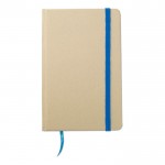 Notitieboekje van gerecycled materiaal kleur blauw