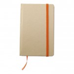 Notitieboekje van gerecycled materiaal kleur oranje