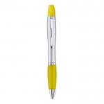 2-in-1 pen en markeerstift kleur geel