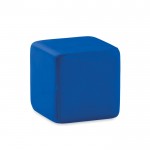Anti-stress kubus met logo kleur blauw