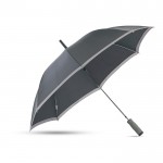 Promotie paraplu van 23” met EVA handvat kleur zwart tweede weergave