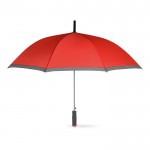 Promotie paraplu van 23” met EVA handvat kleur rood