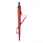 Promotie paraplu van 23” met EVA handvat kleur rood tweede weergave