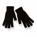 Touchscreen handschoenen met logo kleur zwart tweede weergave