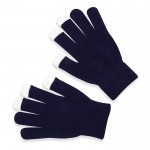 Touchscreen handschoenen met logo kleur blauw