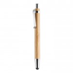 Bamboe pen met touch tip kleur hout tweede weergave