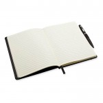 Promotie notitieboekje met pen kleur zwart derde weergave