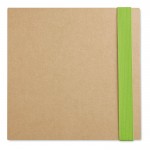 Schrijfset van gerecycled papier voor reclame kleur limoen groen tweede weergave