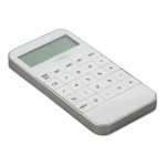 Promotie rekenmachine voor bedrijven kleur wit vierde weergave