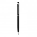 Dunne luxe pen graveren met touch tip kleur zwart