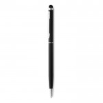 Dunne luxe pen graveren met touch tip kleur zwart tweede weergave