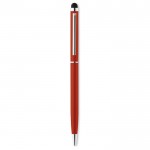 Dunne pen graveren met touch tip kleur rood