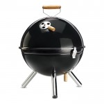 Tweedelige barbecue voor reclame kleur zwart derde weergave