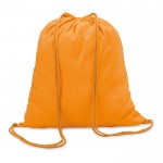 Katoenen rugzak om te bedrukken kleur oranje