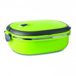 Reclame lunchbox met goedsluitend deksel kleur limoen groen