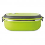 Reclame lunchbox met goedsluitend deksel kleur limoen groen vierde weergave