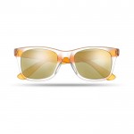 Gepolariseerde zonnebril met logo kleur oranje