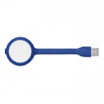 Reclame USB-hub met 4 poorten en licht kleur koningsblauw
