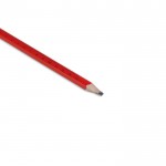 Promotie potlood met liniaal kleur rood tweede weergave