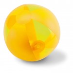 Reclame strandbal als relatiegeschenk kleur geel