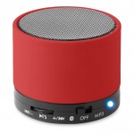 Ronde bluetooth speaker voor promotie kleur rood