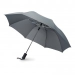 Corporatieve paraplu van 21” voor bedrijven kleur grijs derde weergave