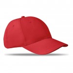 Cap met logo voor bedrijven kleur rood