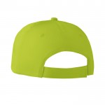 Cap met logo voor bedrijven kleur limoen groen vierde weergave
