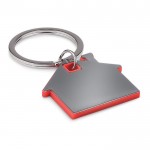 Huisvormige sleutelhanger voor merchandising kleur rood