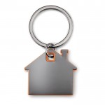 Huisvormige sleutelhanger voor merchandising kleur oranje tweede weergave