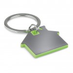 Huisvormige sleutelhanger voor merchandising kleur limoen groen