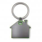 Huisvormige sleutelhanger voor merchandising kleur limoen groen tweede weergave