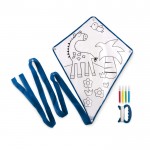 Vlieger met logo voor reclame kleur blauw derde weergave