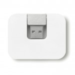 Te bedrukken USB-hub met 4 poorten kleur wit derde weergave