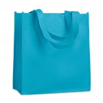 Goedkope tassen met logo voor bedrijven kleur turkoois tweede weergave