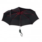 Te bedrukken opvouwbare paraplu van 23'' kleur rood vierde weergave