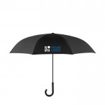 Omkeerbare paraplu van 23'' weergave met jouw bedrukking